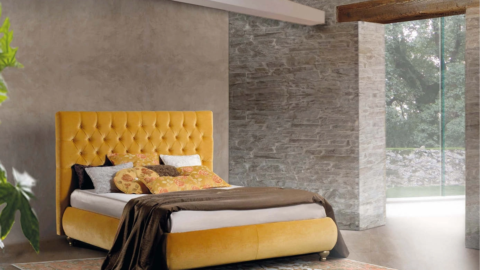 Letto matrimoniale classico Imperiale di Lettissimi