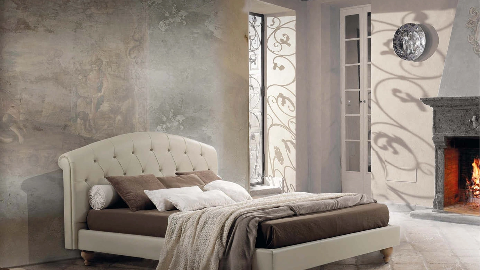 Letto con testiera Novecento di Lettissimi