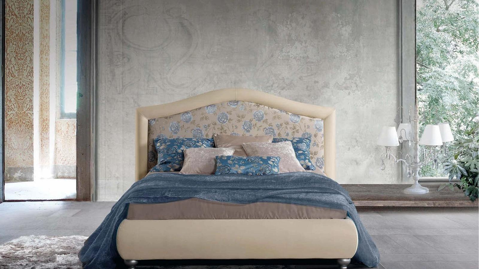 Letto matrimoniale in tessuto Sogno di Lettissimi