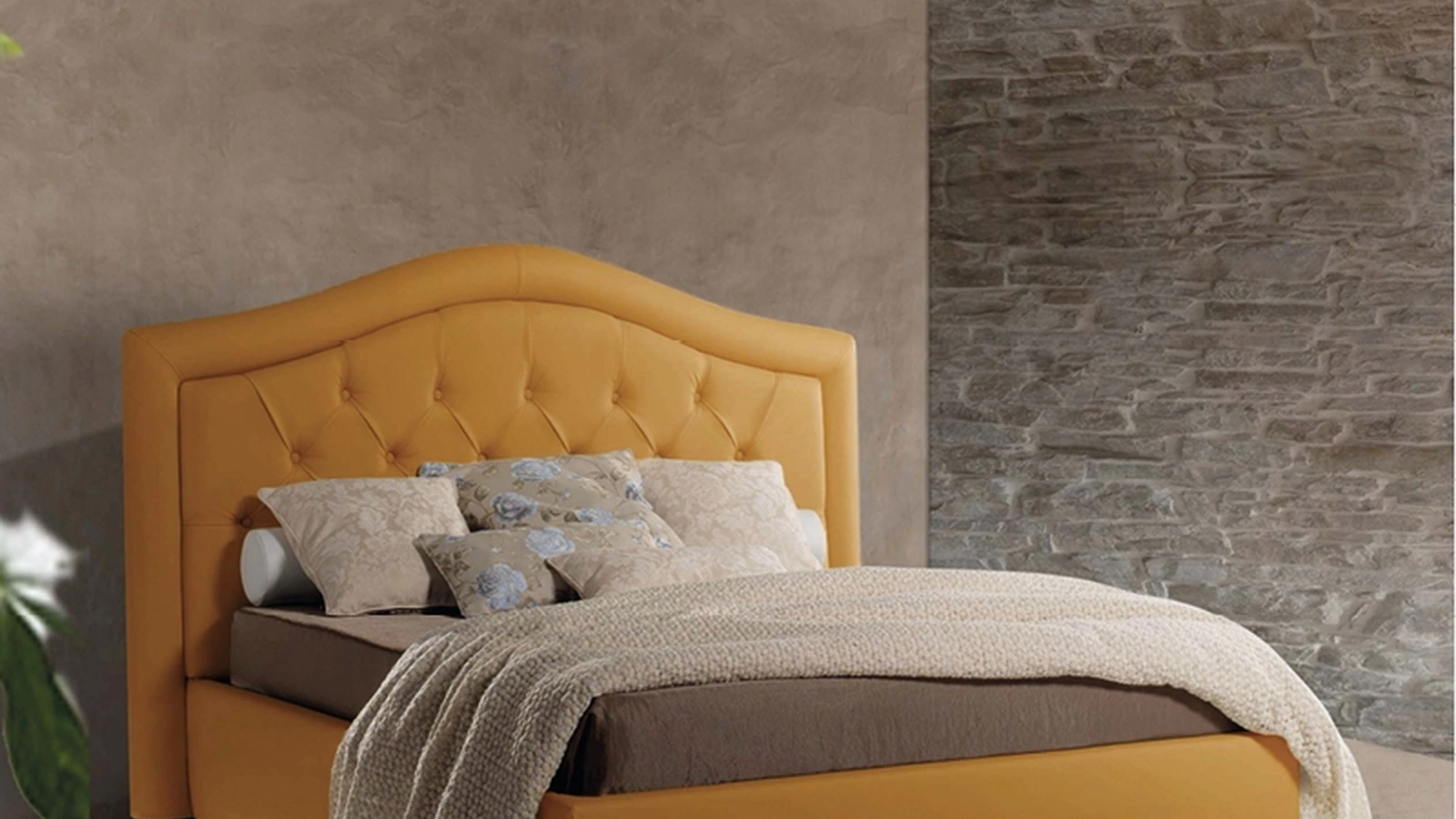 Letto con contenitore Sogno Capitonnè di Lettissimi