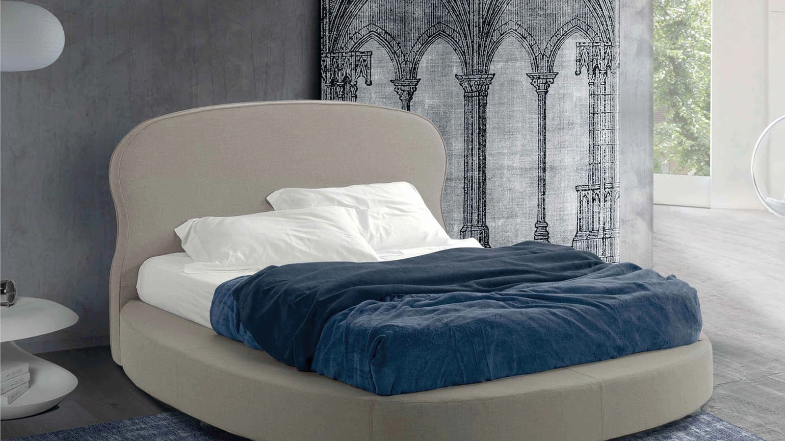 Letto in tessuto Sospiro di Lettissimi