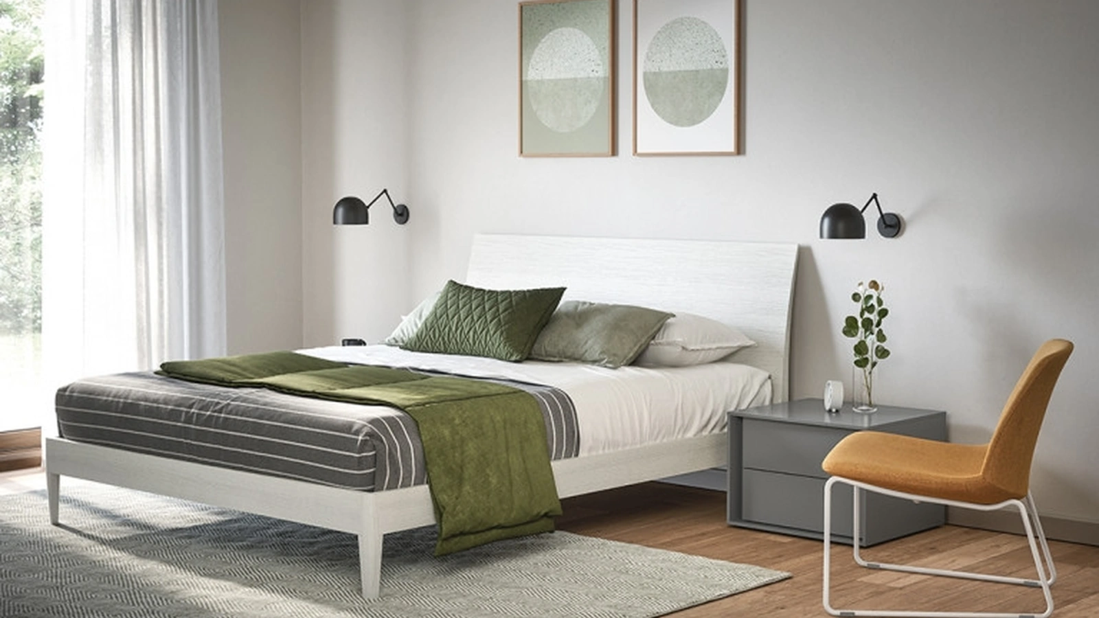 Letto con testiera Mostar di Cinquanta3