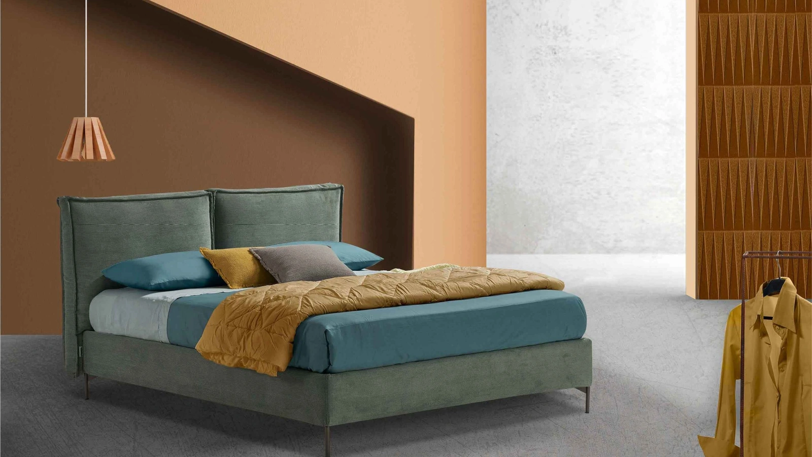 Letto imbottito Luna di Lettissimi