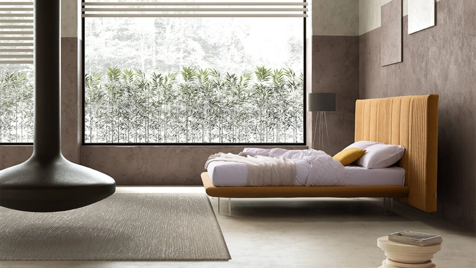 Letto Matrix XL con testiera trapuntata di Stilfar Italia