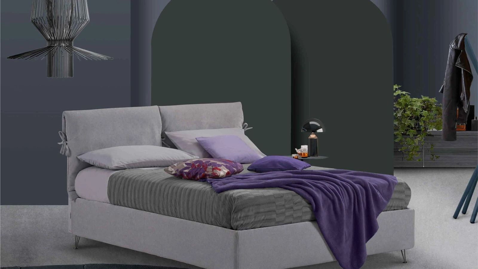 Letto in tessuto Melissa di Lettissimi