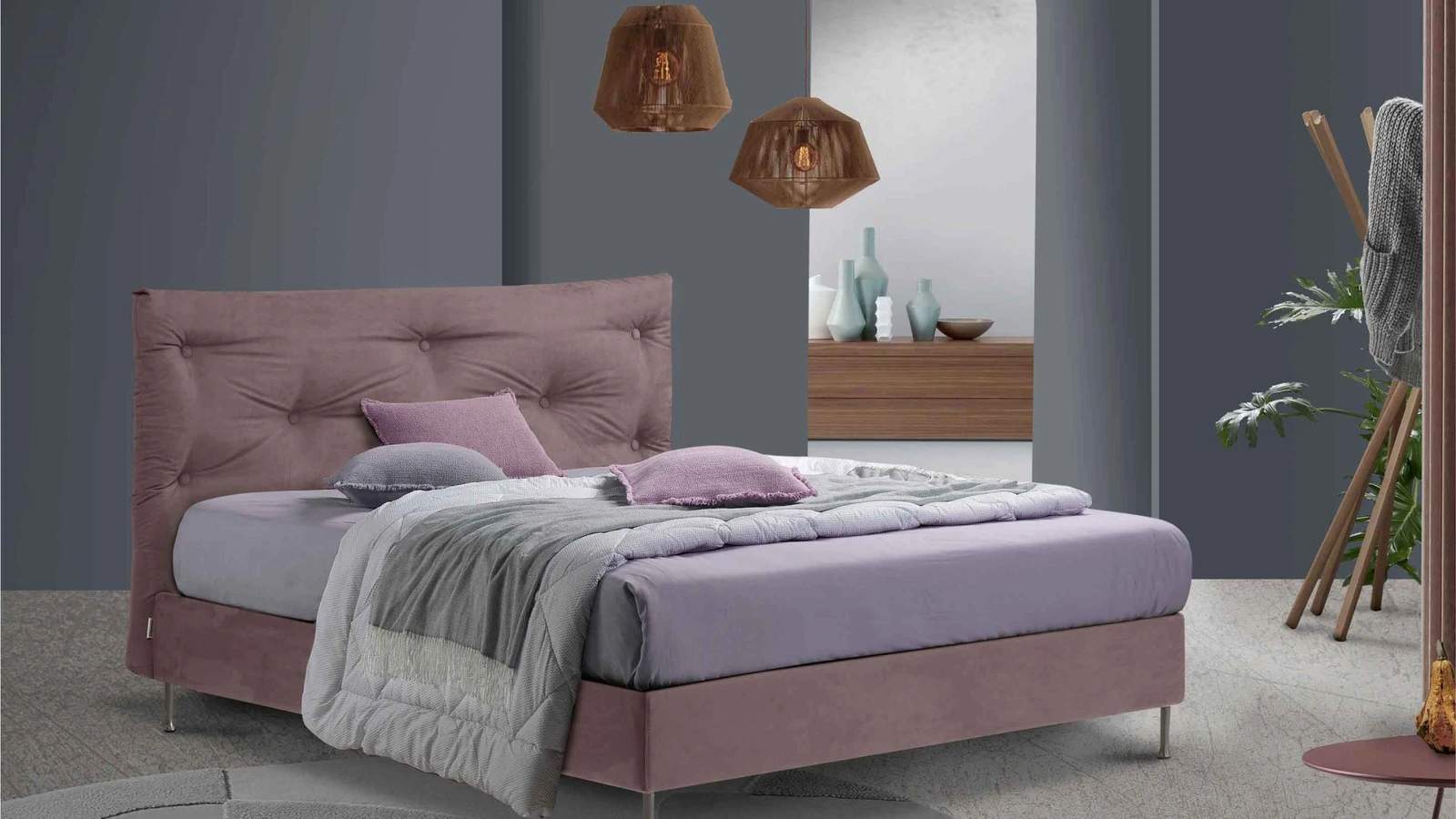 Letto imbottito Nuvola di Lettissimi