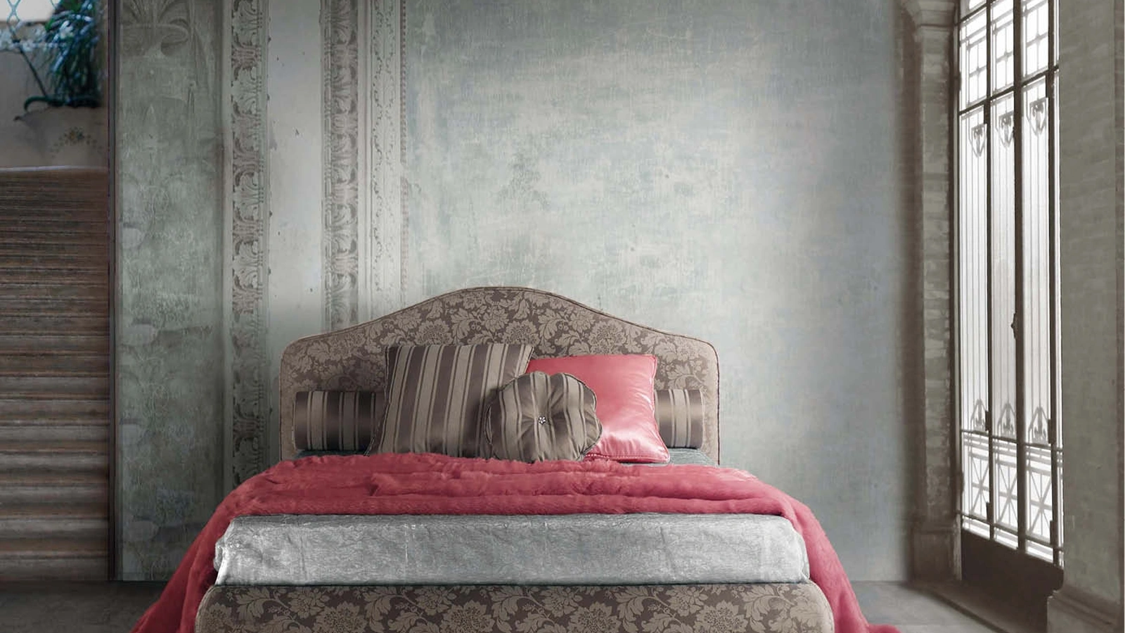 Letto matrimoniale con contenitore Romantico di Lettissimi