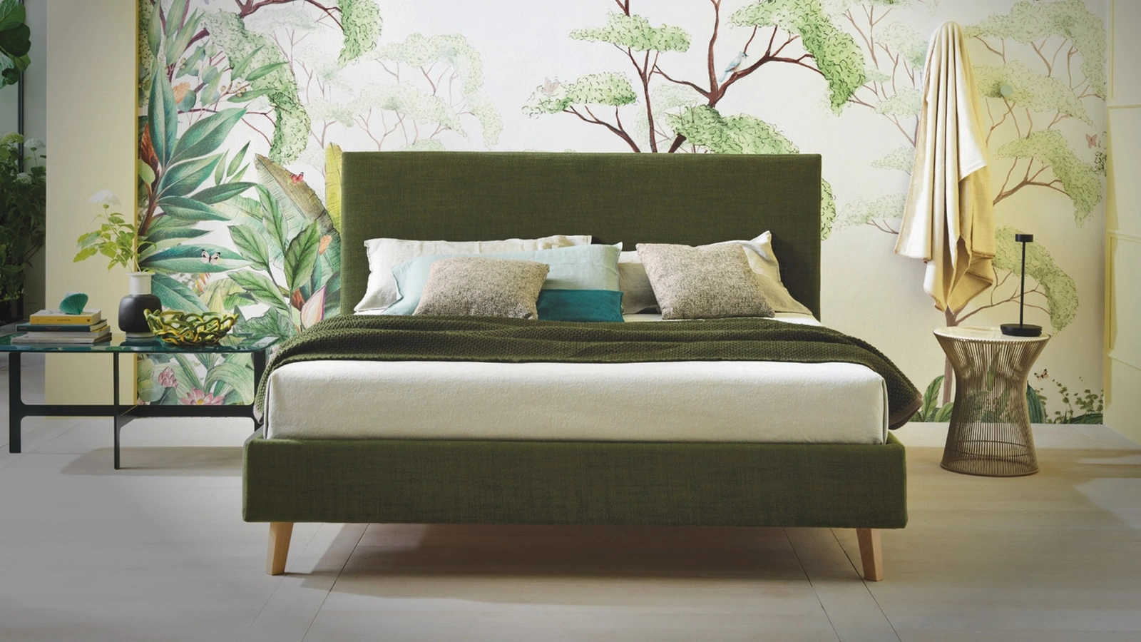 Letto Simplicity More M50 in tessuto di Dorsal