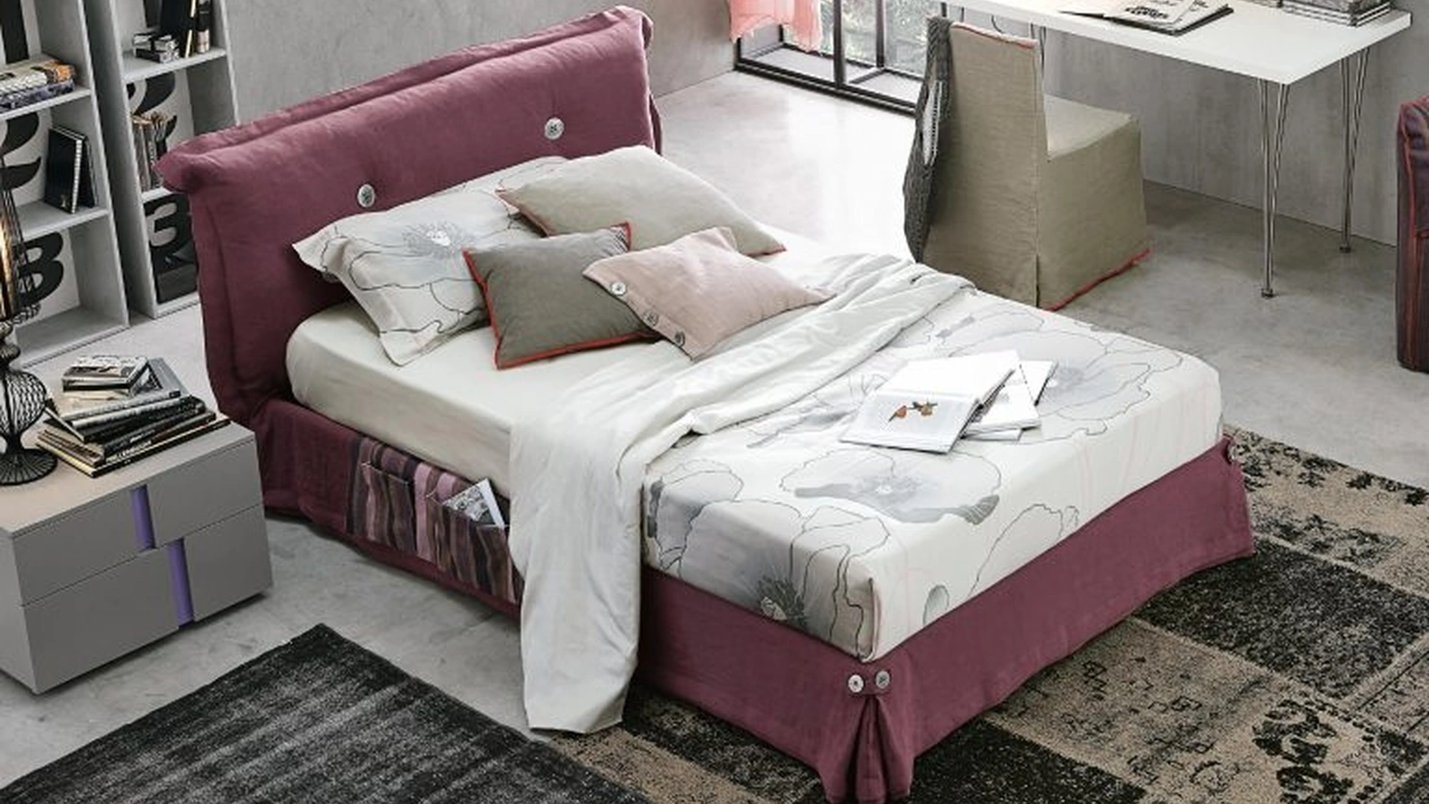 Letto singolo con testiera Amami di Tomasella