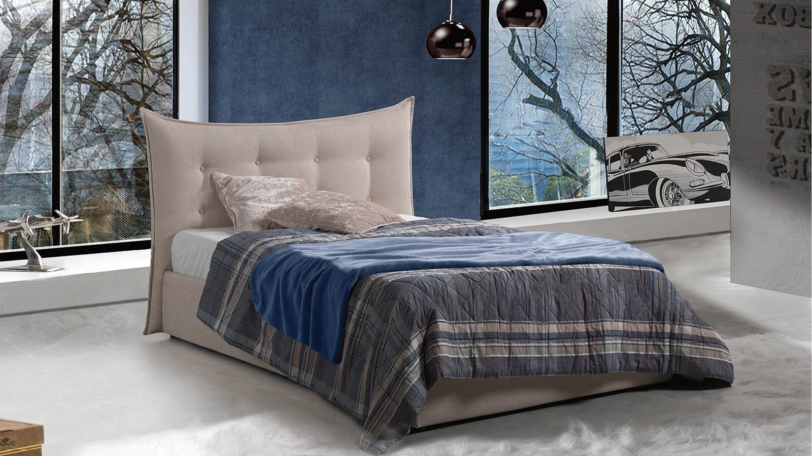 Letto singolo Selene di Lettissimi 