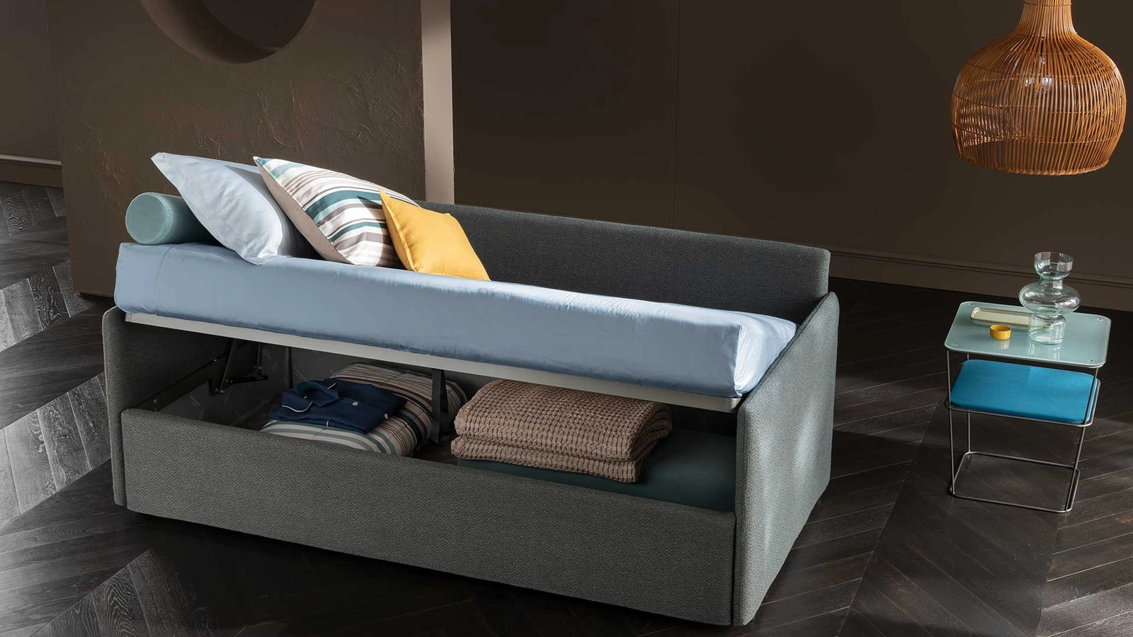 Letto singolo con box contenitore Soul Young Teddy Ponte di Altrenotti