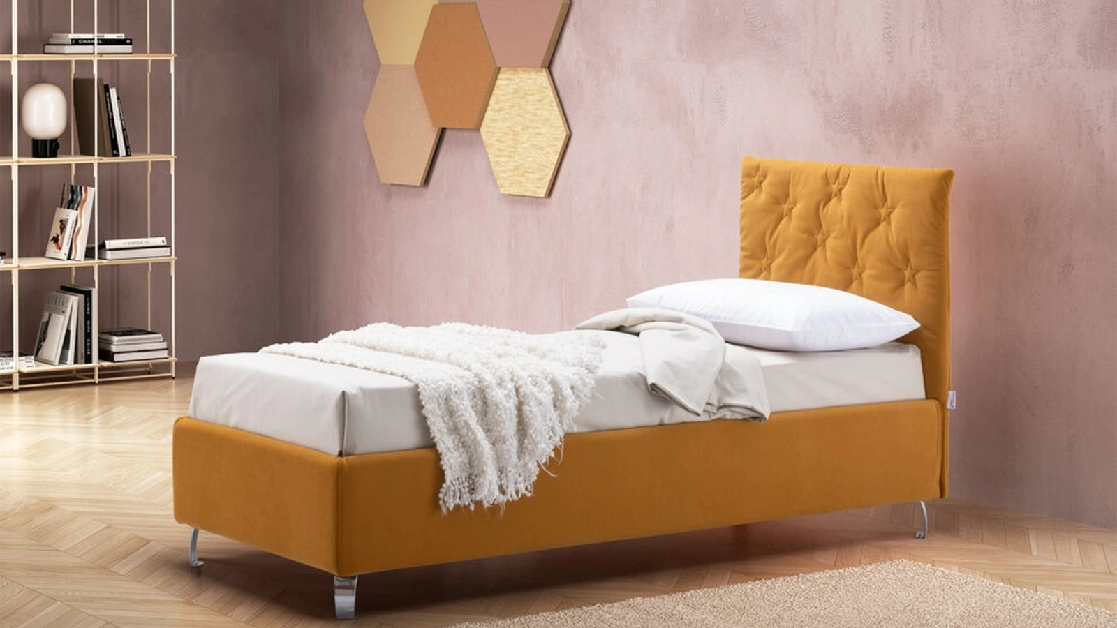 Letto singolo con box contenitore Stelle di Stilfar Italia
