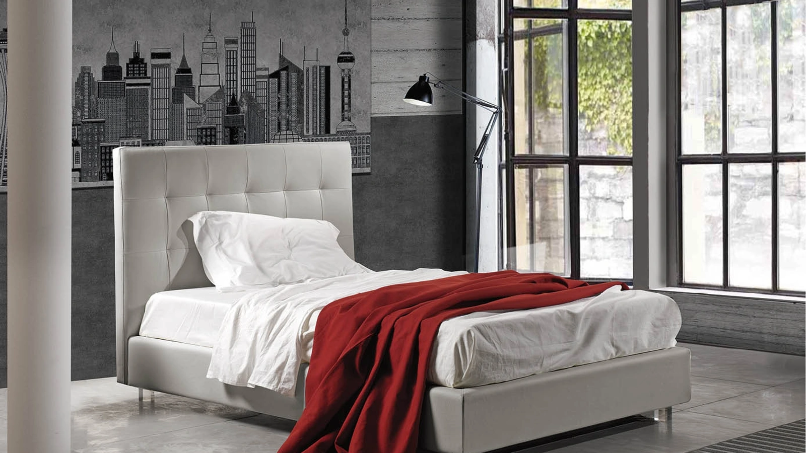 Letto singolo Vela Basso di Lettissimi 