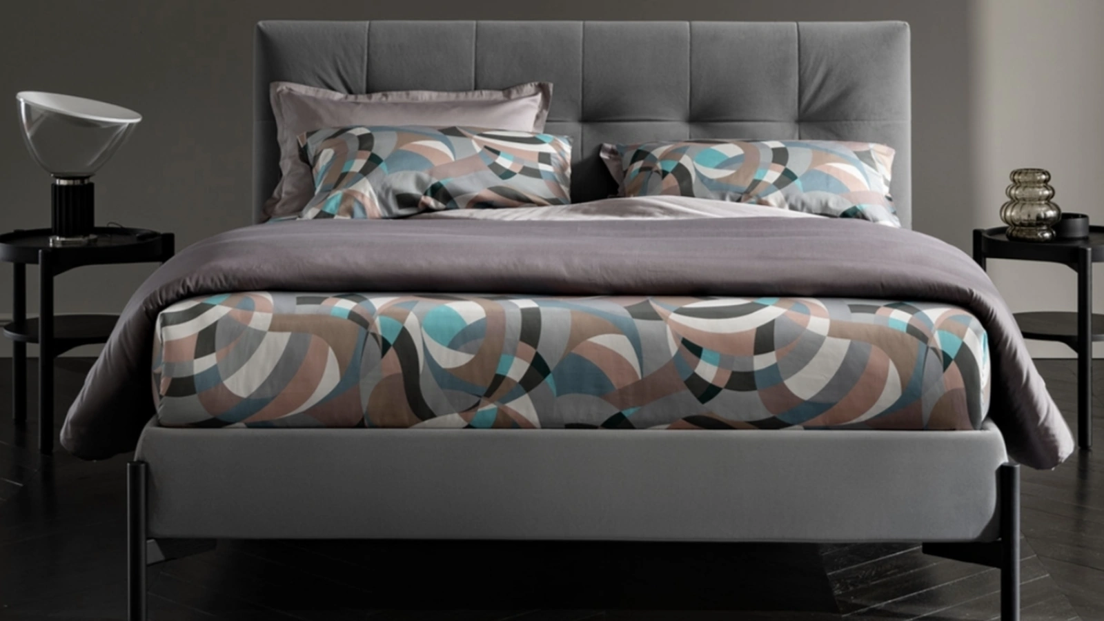 Letto con testiera imbottita e trapuntata Soul Arpy di Altrenotti