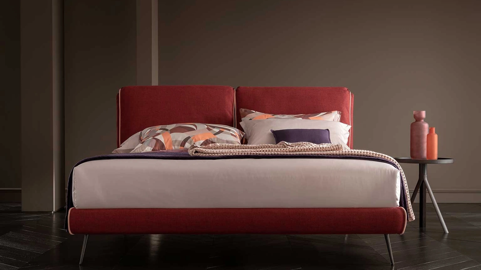 Letto matrimoniale con testiera Soul Santorini di Altrenotti