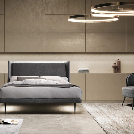 Letto imbottito Illumina di Stilfar Italia