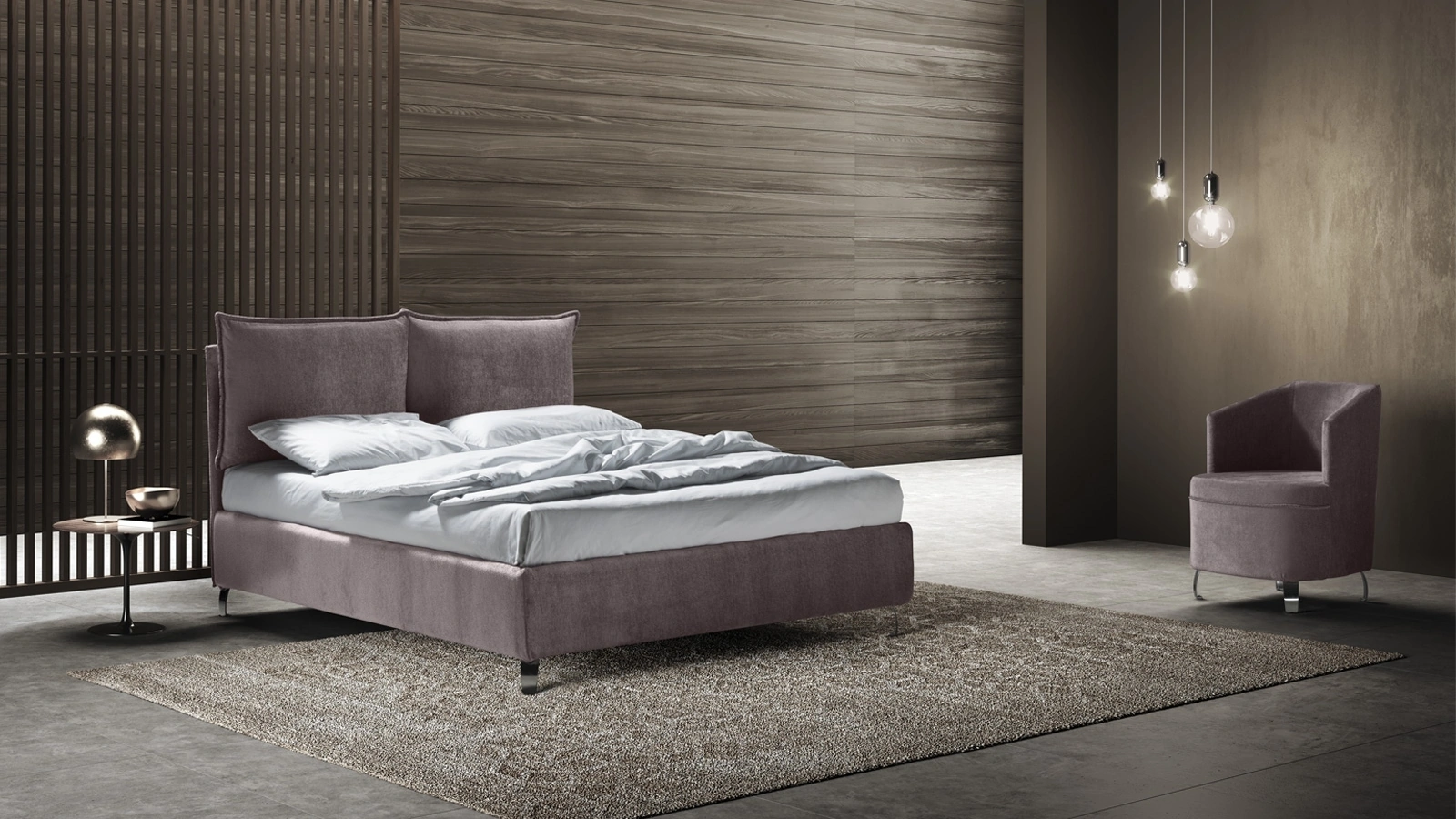 Letto con testiera Melania di Stilfar Italia