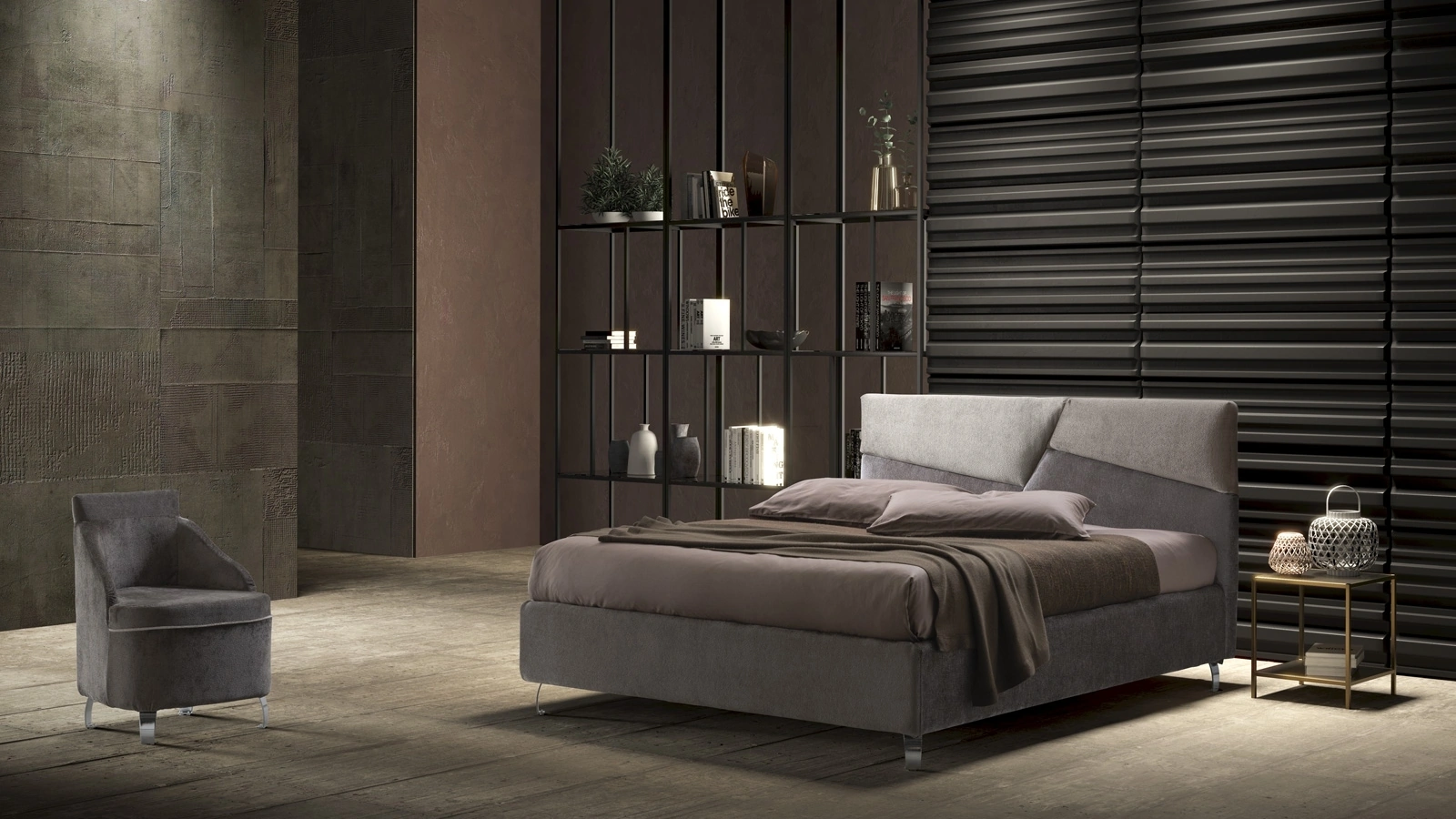 Letto in tessuto Veronica di Stilfar