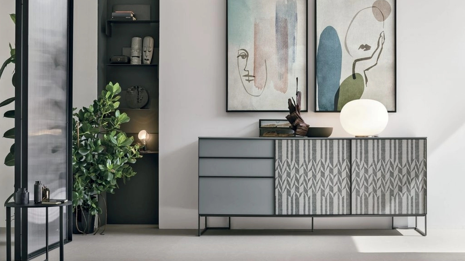 Madia Vinci in laccato opaco carta da zucchero di Tomasella