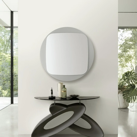 Mobile ingresso consolle Eclipse con top in vetro di Target Point