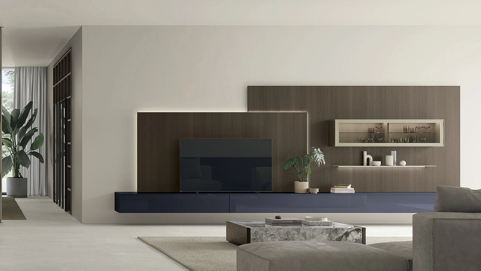 Parete Attrezzata Atlante UNIT AT145 di Tomasella