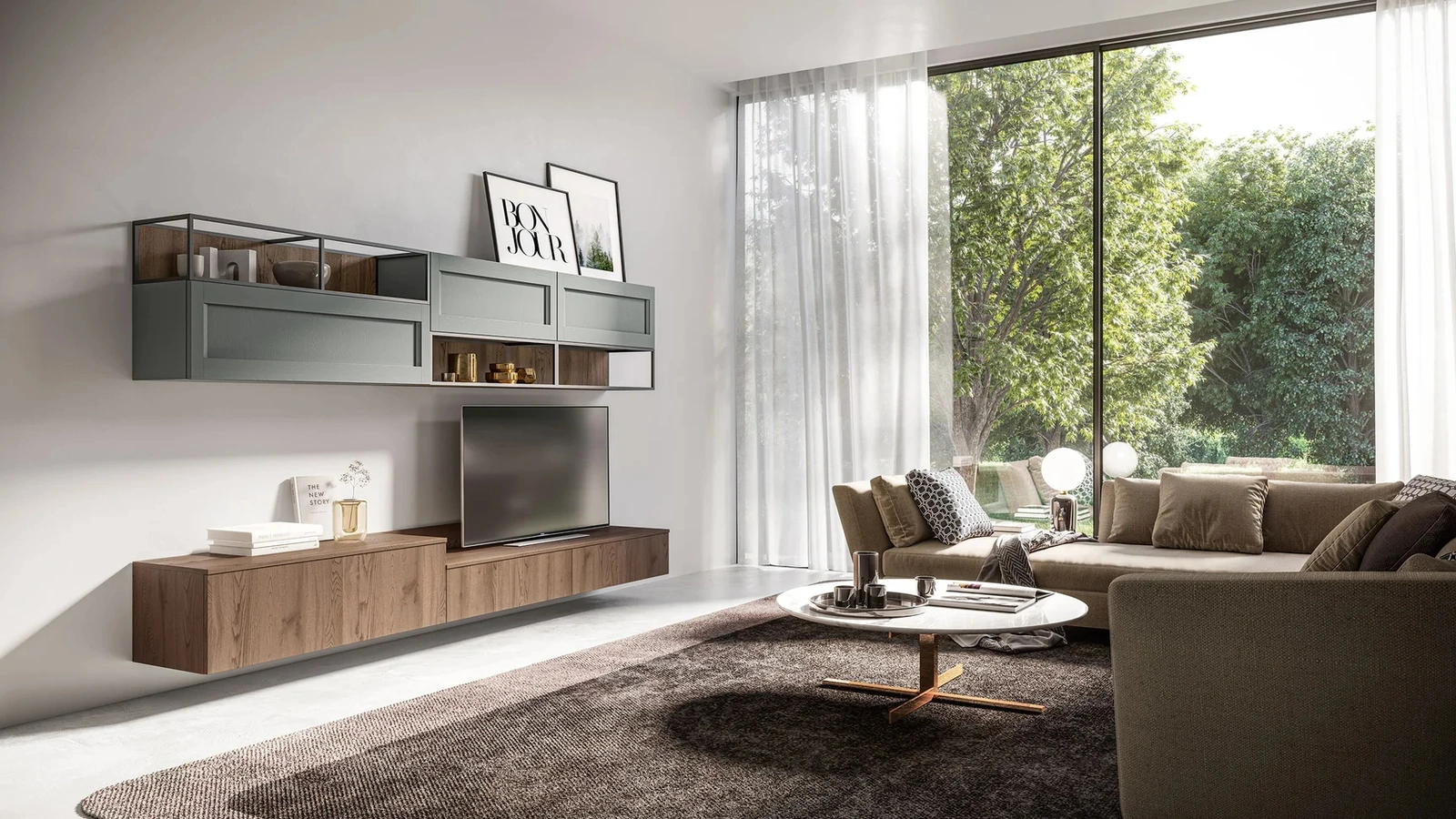 Parete Attrezzata Living Frida 01 di Arredo3