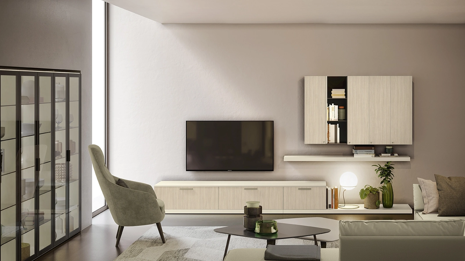 Parete Attrezzata Night & Day L03 di Colombini Casa