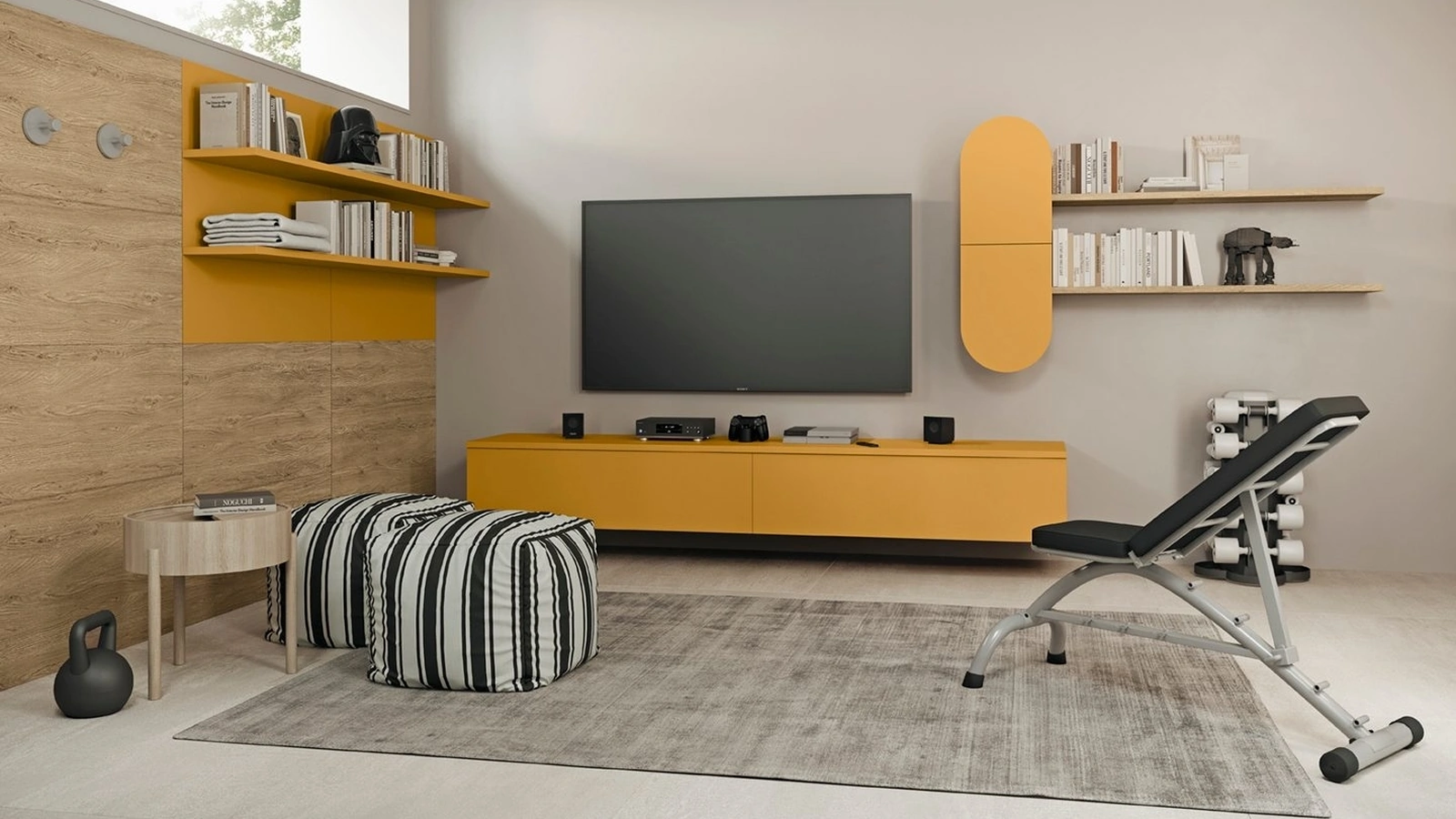 Parete Attrezzata Volo A001 di Colombini Casa