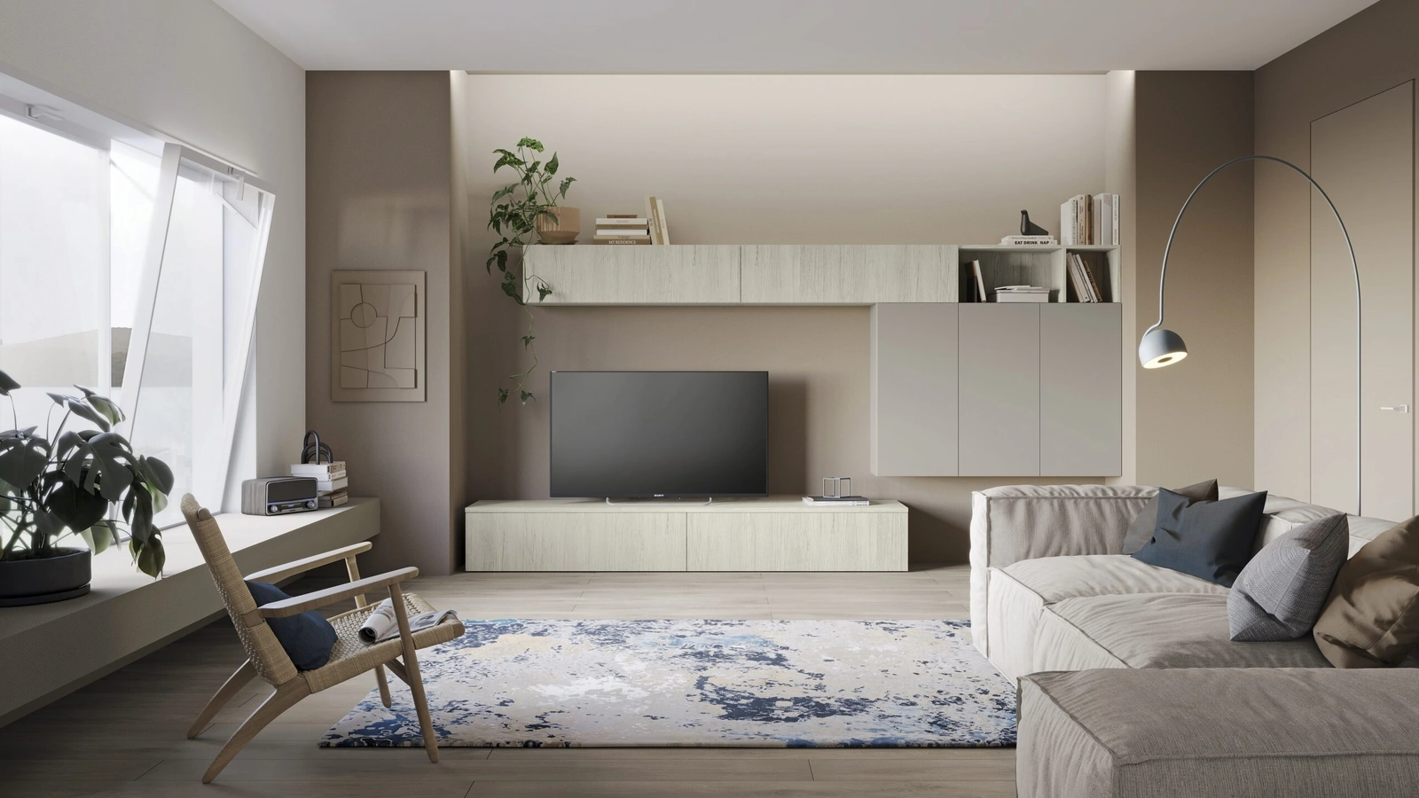 Parete Attrezzata Volo L002 di Colombini Casa