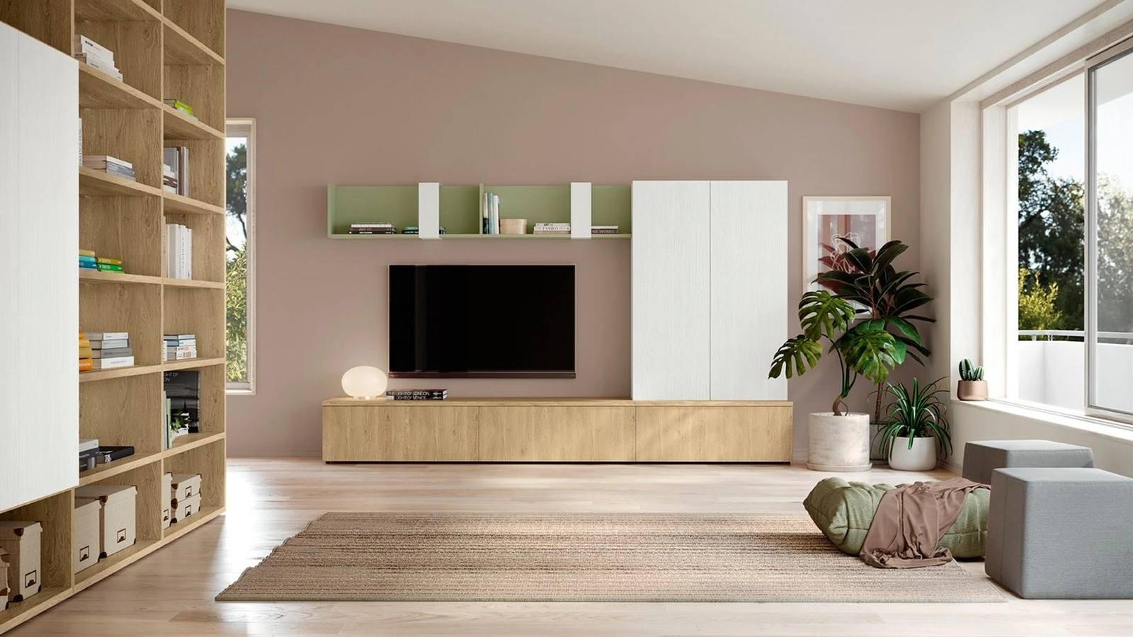 Parete Attrezzata Volo L008 di Colombini Casa