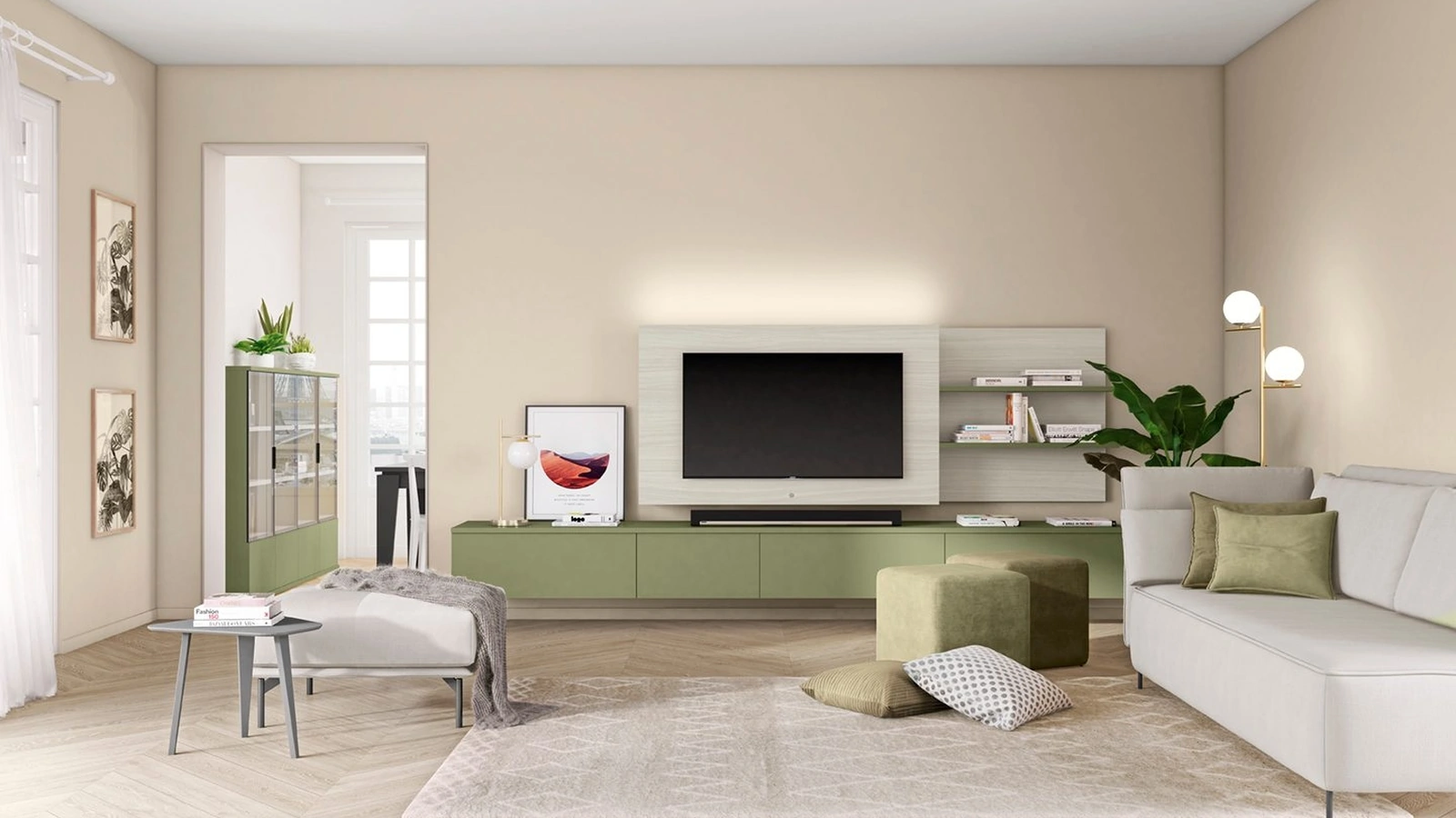 Parete Attrezzata Volo L013 di Colombini Casa