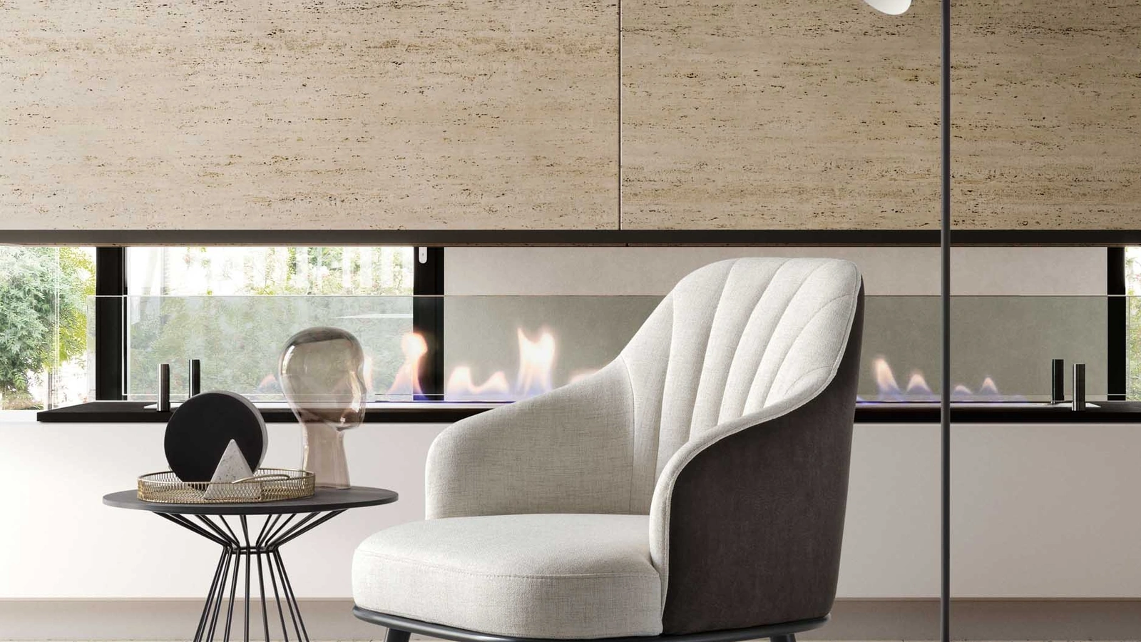 Poltrona Aaron in tessuto di Le Comfort