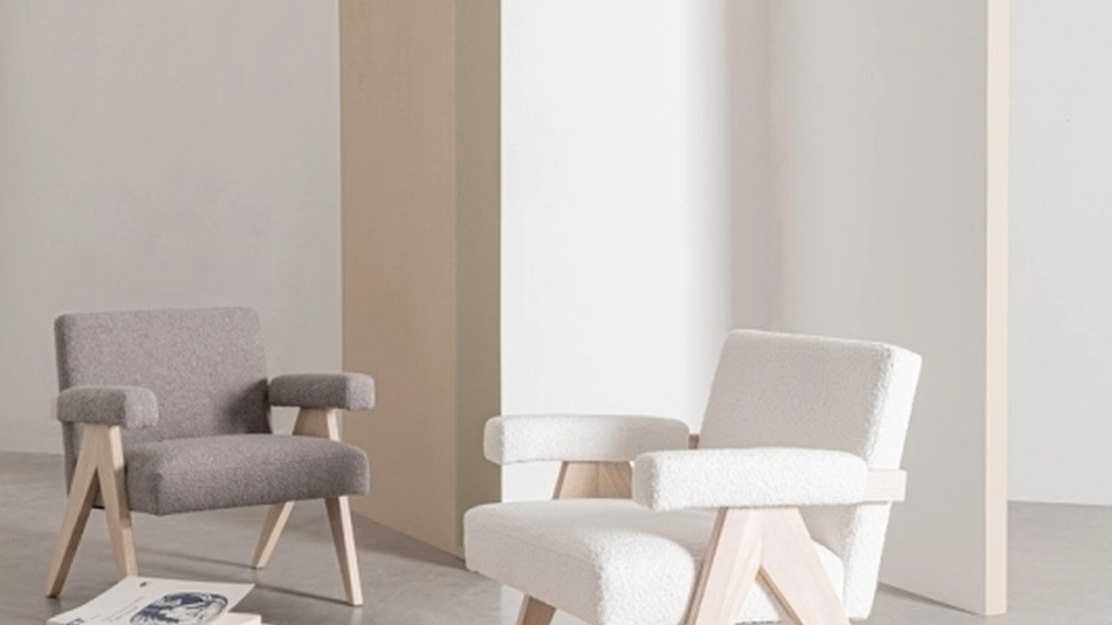 Poltroncina in tessuto e legno Faiza di Bizzotto