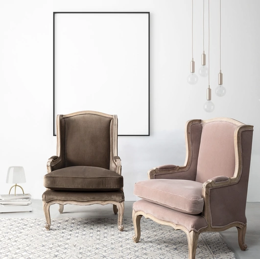 Poltrona in tessuto Lorelie di Bizzotto