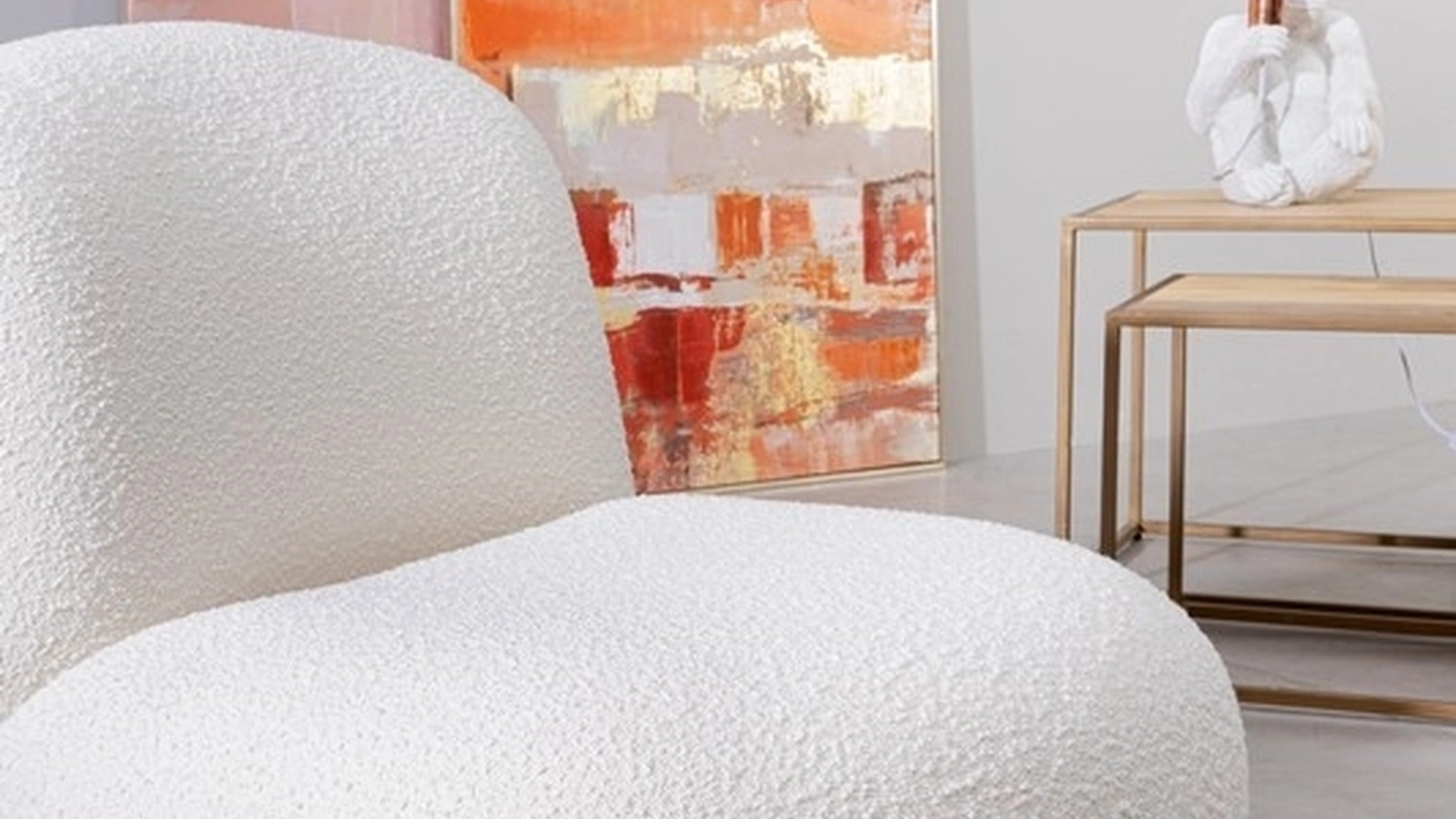 Poltrona girevole in tessuto Margot di Bizzotto