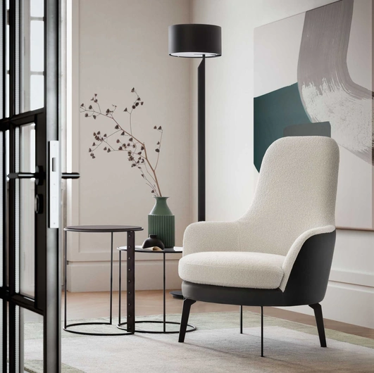 Poltrona in tessuto imbottito Queen di Le Comfort