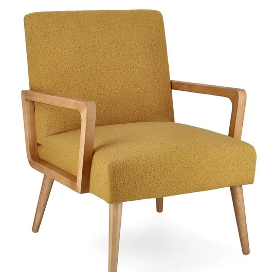 Poltroncina in tessuto e legno Veriana di Bizzotto