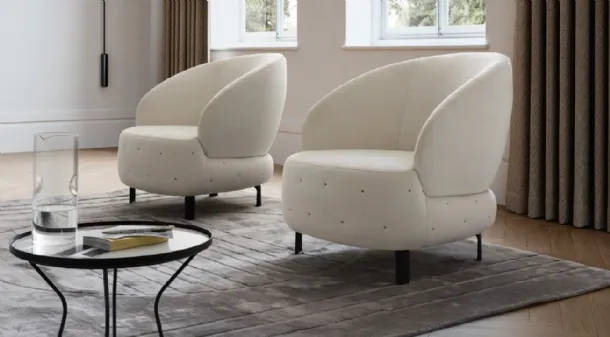 Poltrona in tessuto imbottito Guapa di Le Comfort