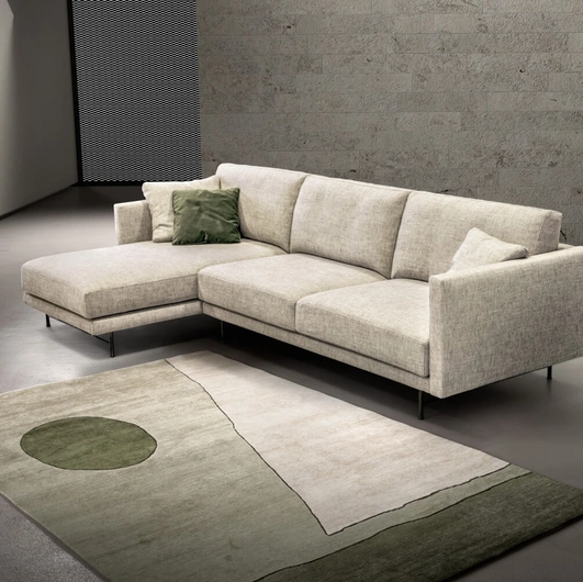 Divano con penisola Aston di Rizzetto