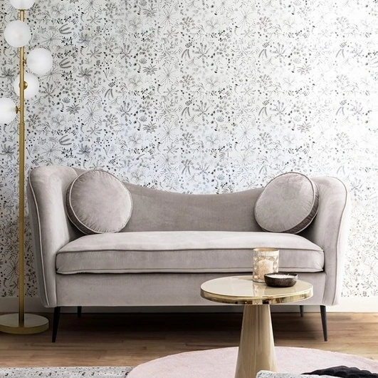 Divano lineare in tessuto Candis di Bizzotto