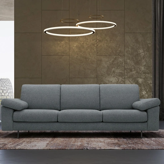 Divano lineare Boston con sedute estraibili di Rizzetto