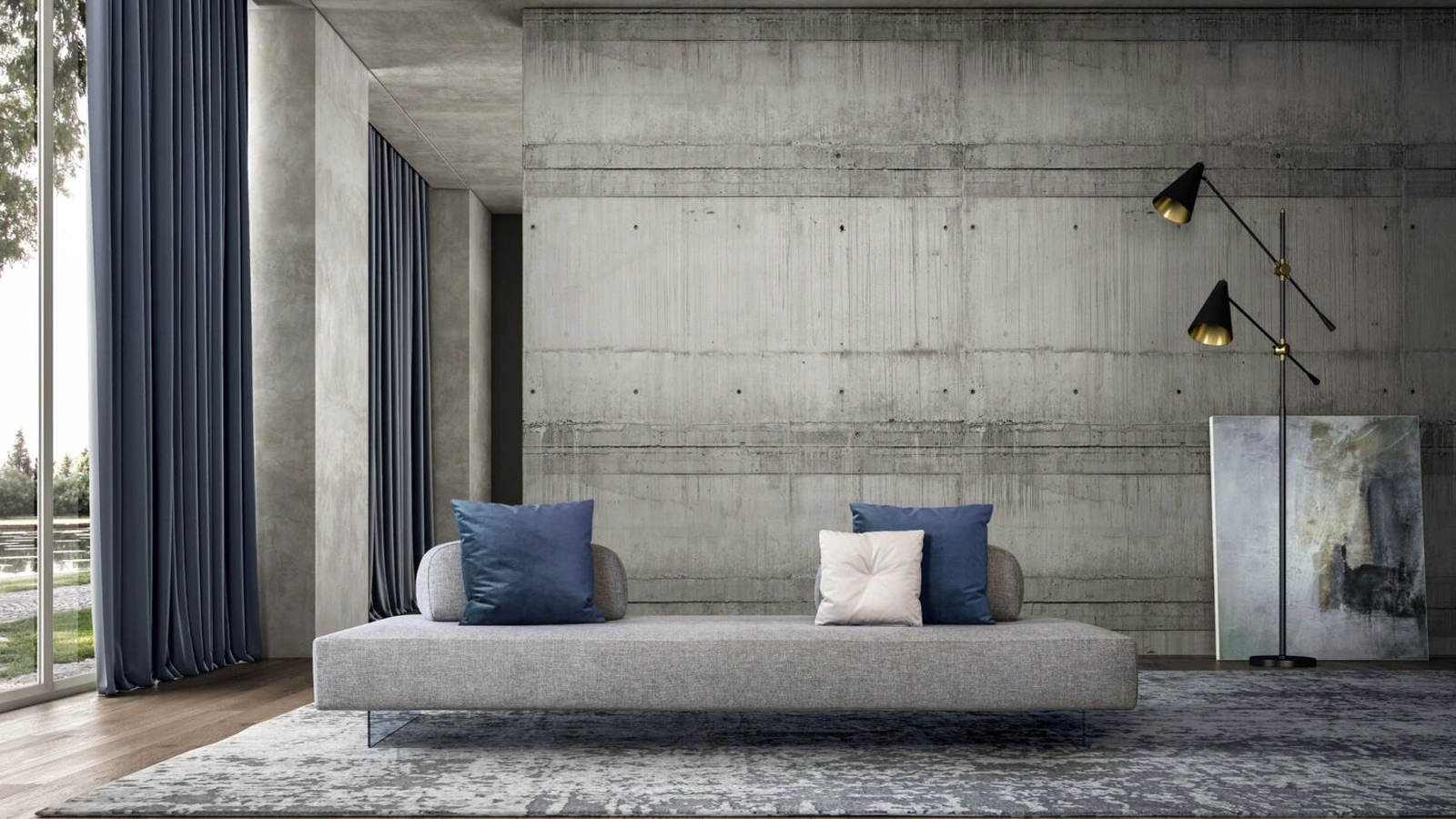 Divano lineare Harris di Rizzetto