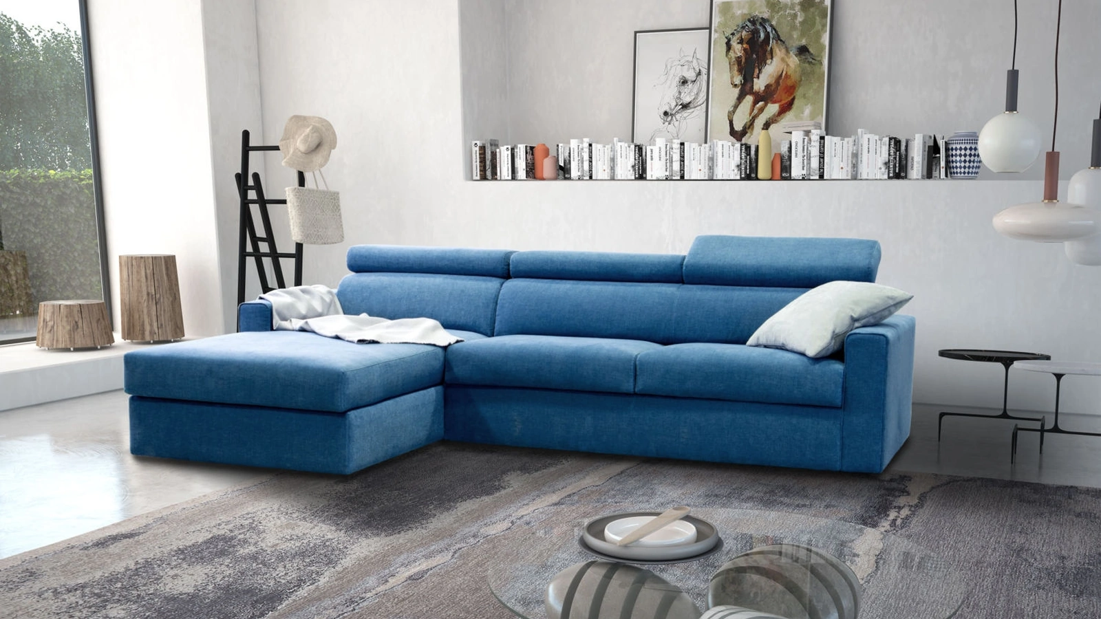 Divano Letto con penisola H14 di Rizzetto