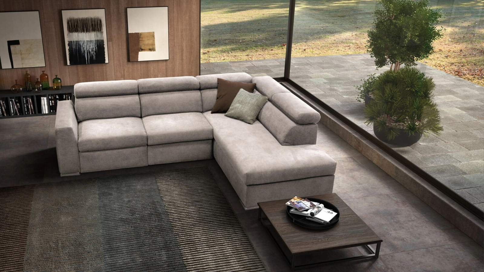 Divano relax angolare Matisse di Rizzetto