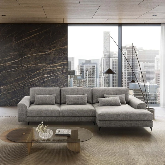 Divano con penisola Scarlet di Rizzetto