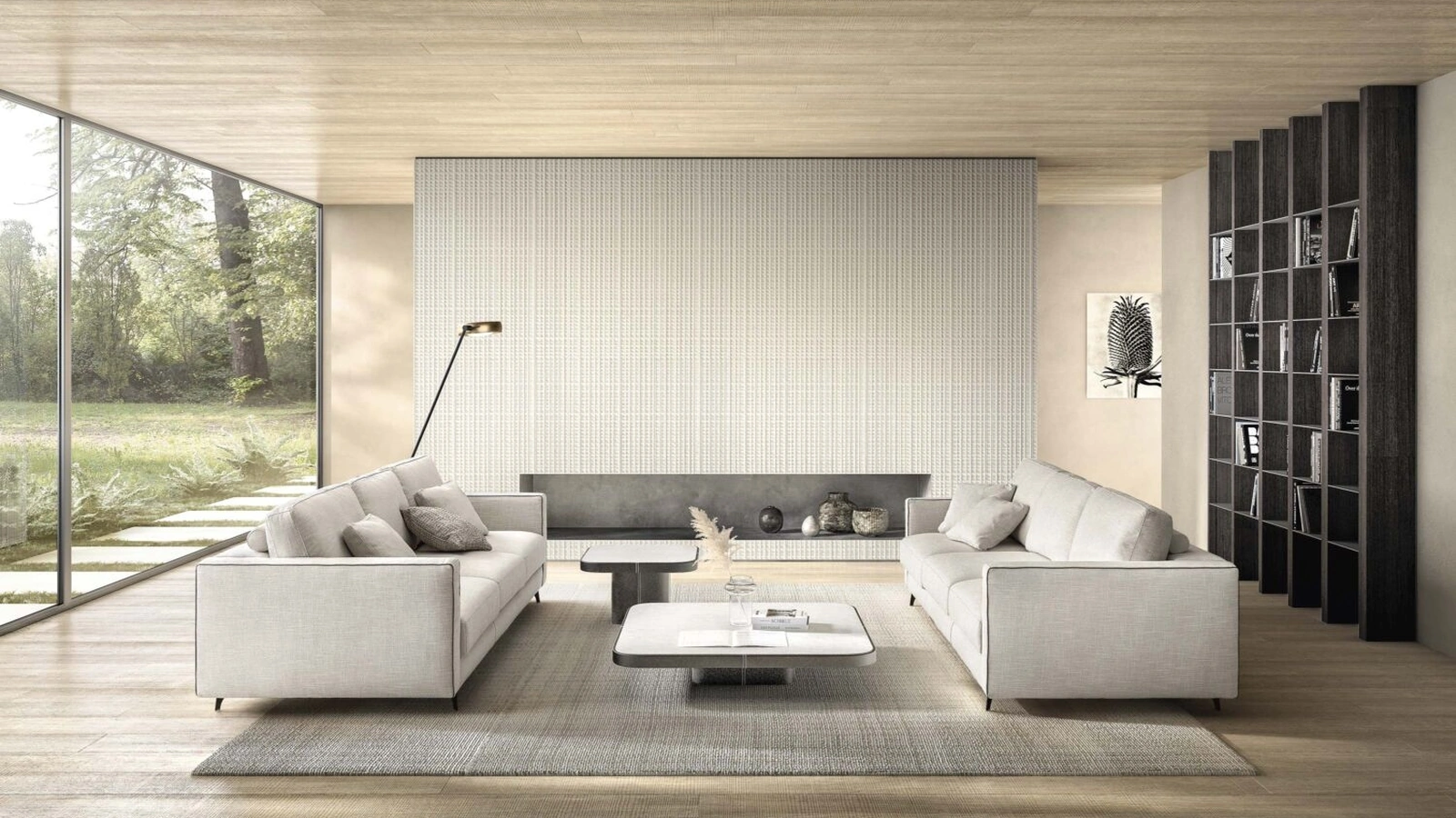 Salotto in tessuto Zara di Rizzetto