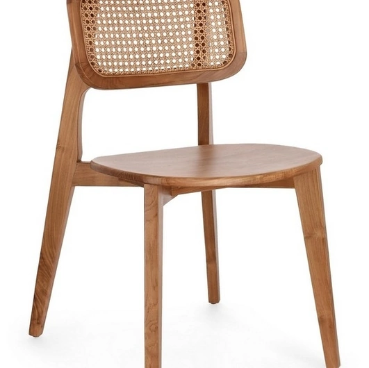 Sedia in legno e Rattan Abby di Bizzotto