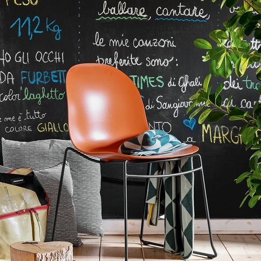 Sedia Academy a slitta di Connubia