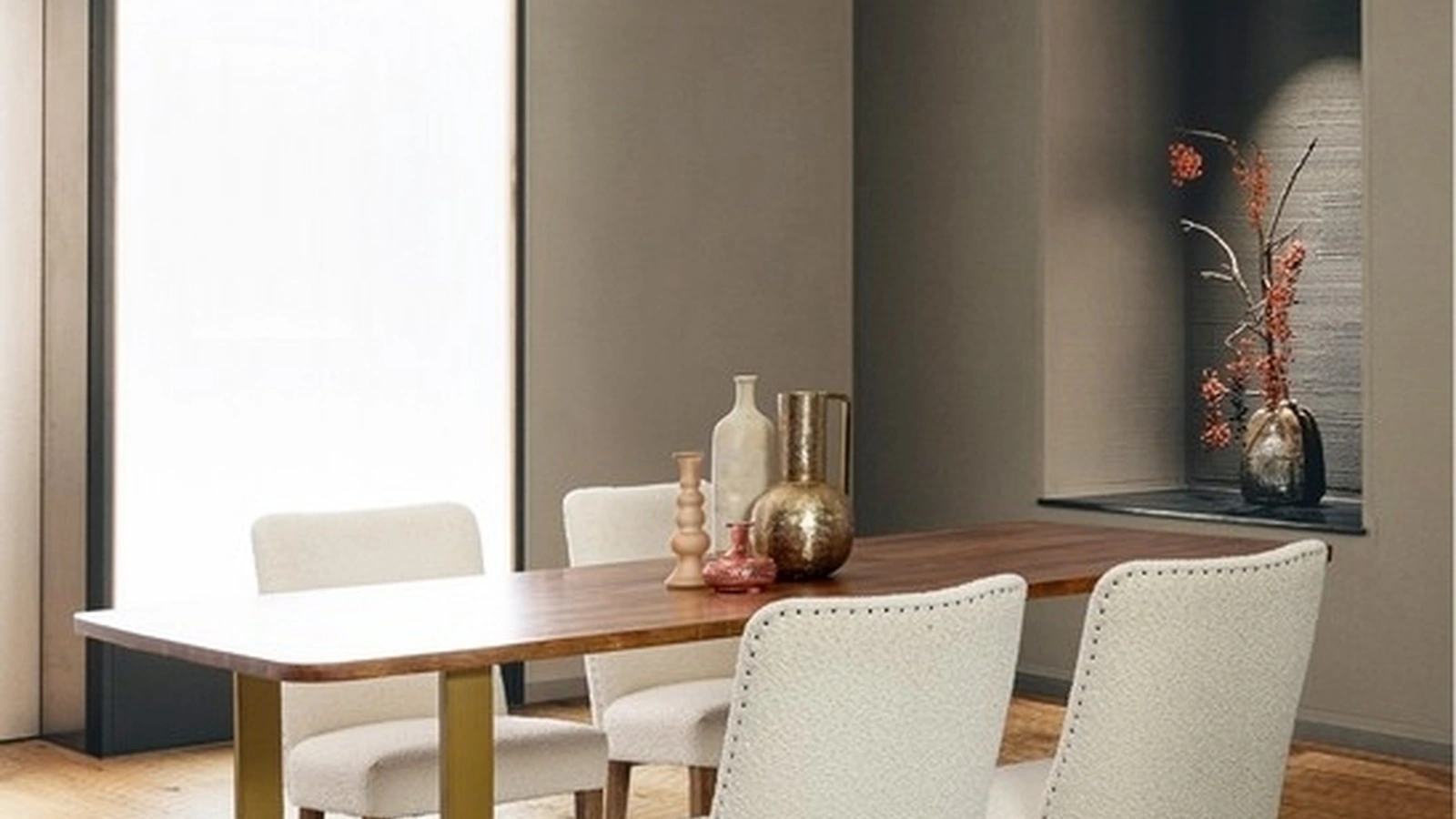 Sedia Beatriz rivestita in tessuto di Bizzotto