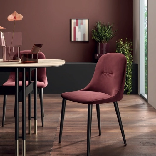 Sedia in velluto Dada de Di Lazzaro